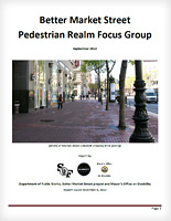 Pedestrian Realm Focus Group Report: November 2013